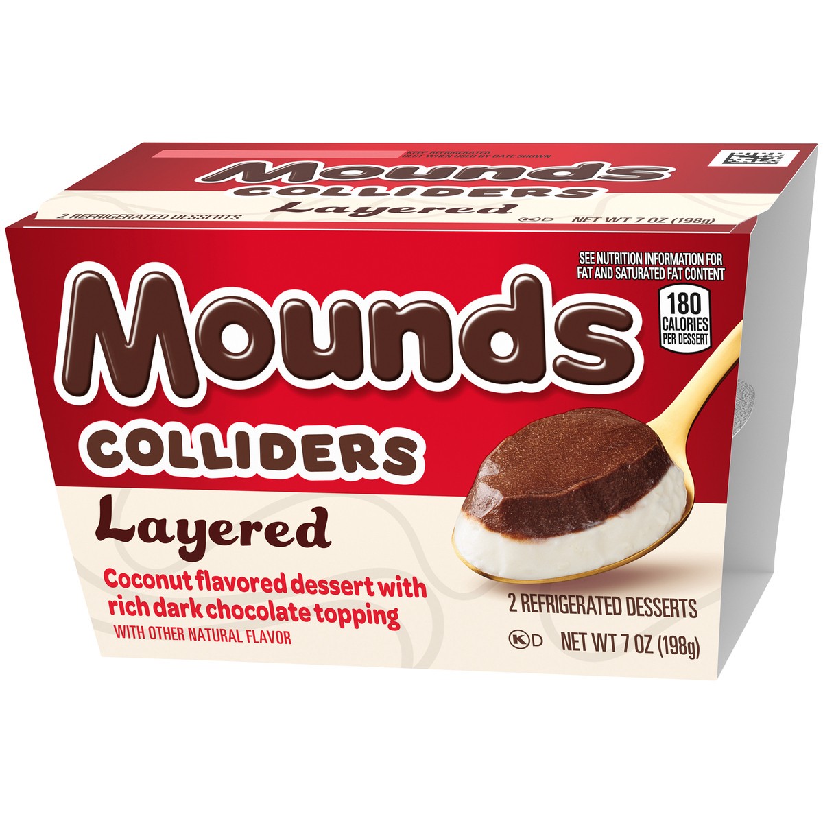 slide 2 of 9, COLLIDERS™ Layered MOUNDS Refrigerated Dessert, 2 ct Pack, 2 ct