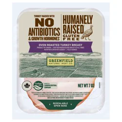 Greenfield Natural Meat Co. Oven Roasted Turkey Breast 7 oz
