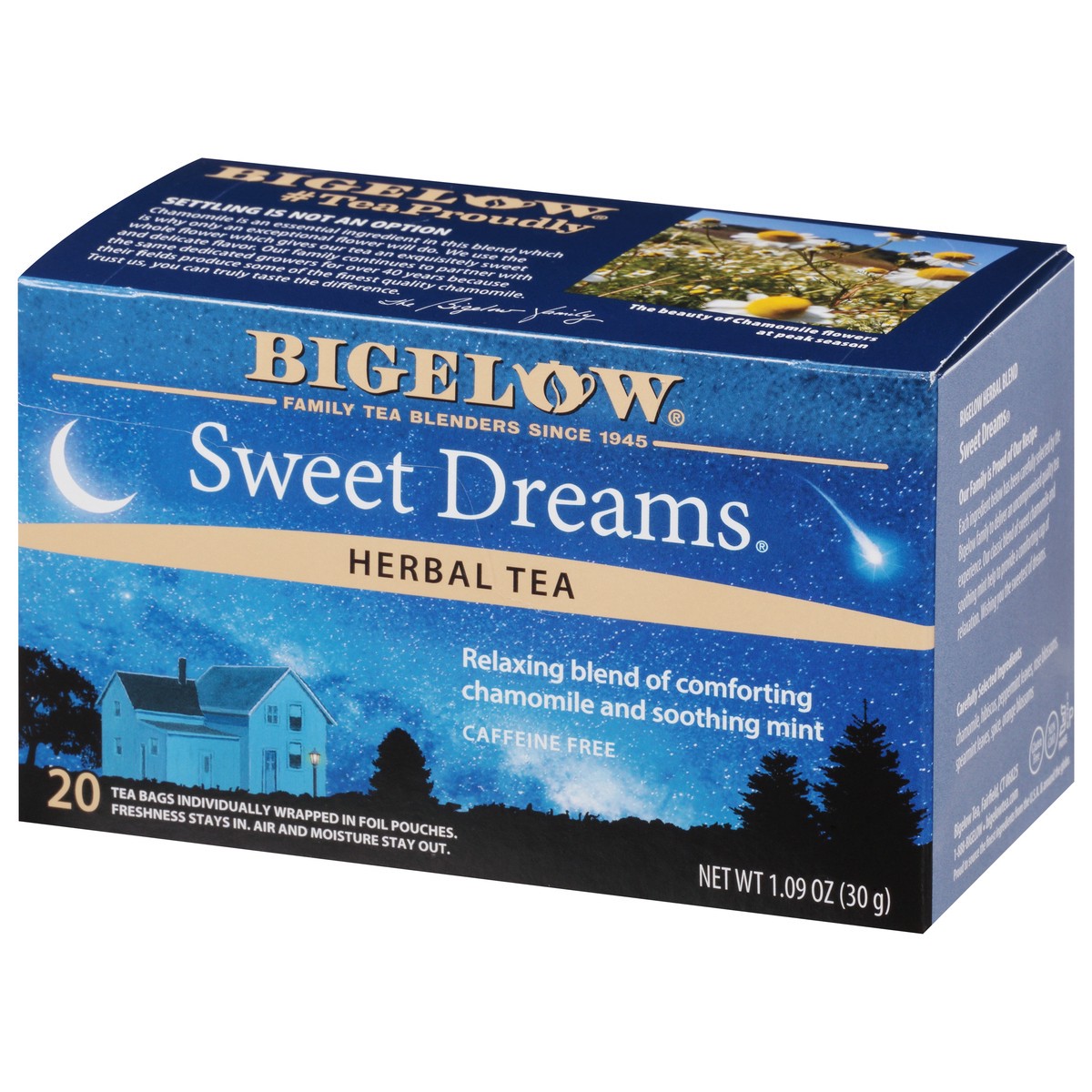 slide 3 of 9, Bigelow Sweet Dreams Tea Bags, 20 Ct, 1.09 Oz, 1 ct