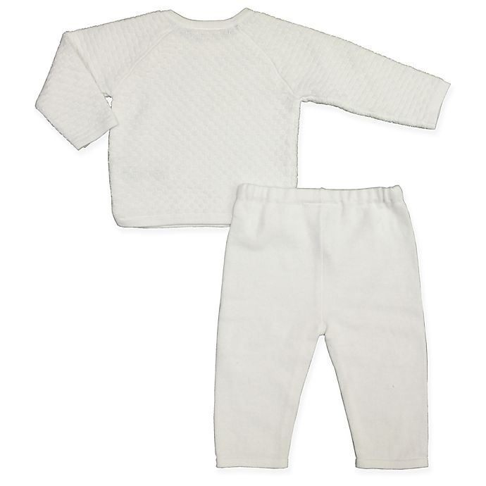 slide 1 of 1, Clasix Beginnings by Miniclasix Newborn Top and Pant Set - White, 2 ct
