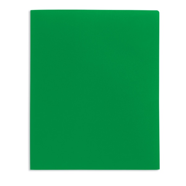 slide 1 of 2, Office Depot Brand 2-Pocket Poly Folder, Letter Size, Green, 1 ct