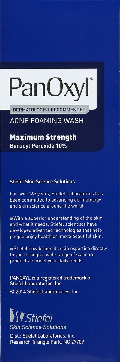 slide 3 of 6, PanOxyl Acne Foaming Wash With 10% Benzoyl Peroxide, 5.5 oz