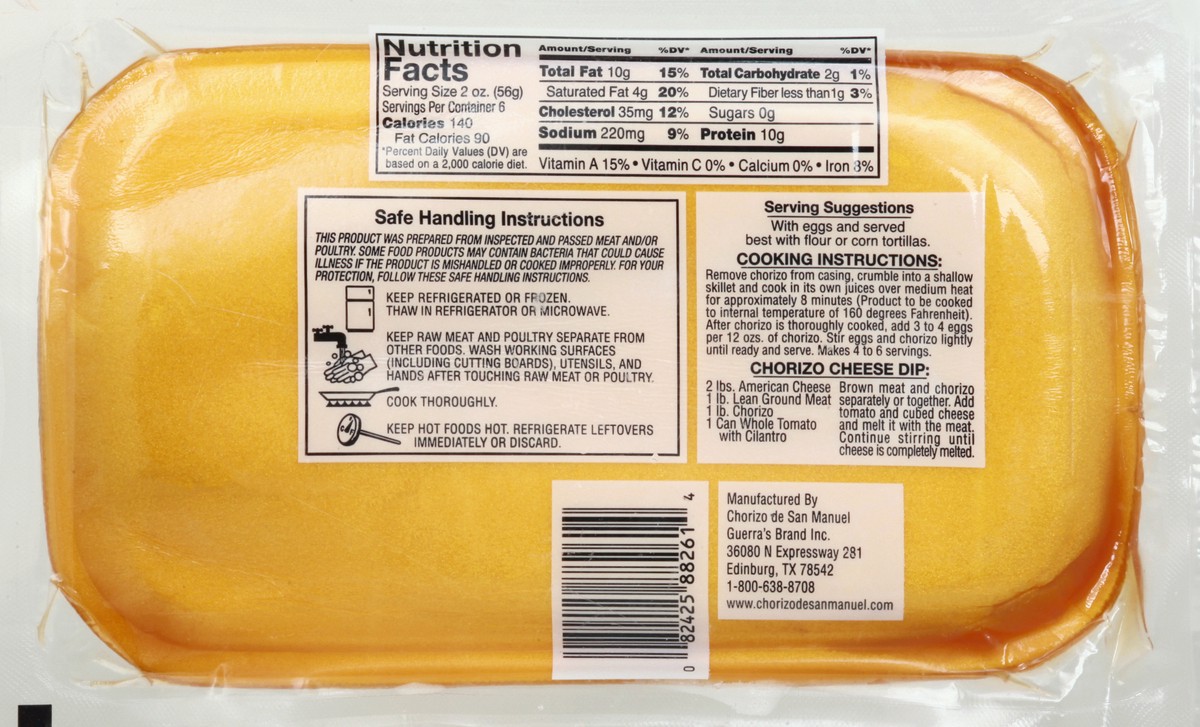 slide 10 of 13, Guerra Brands Beef Chorizo 12 oz, 12 oz