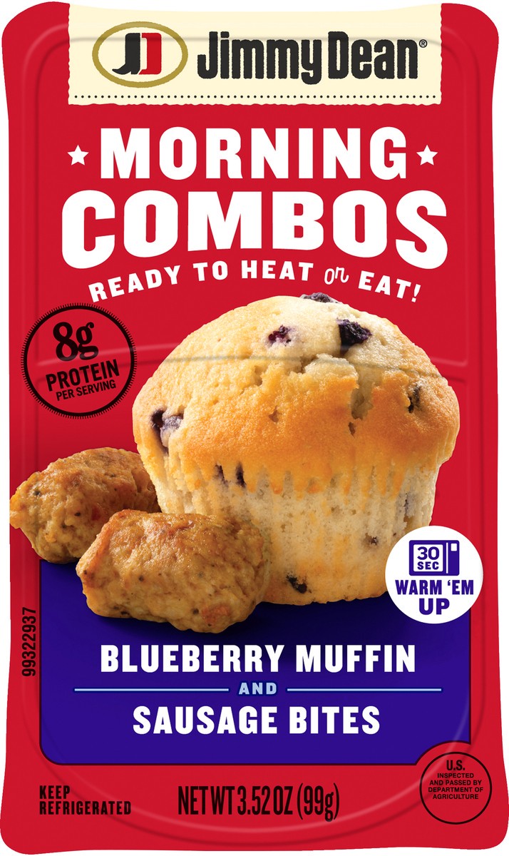 slide 4 of 6, Jimmy Dean Blueberry Muffin & Sausage Bites, 3.5 oz