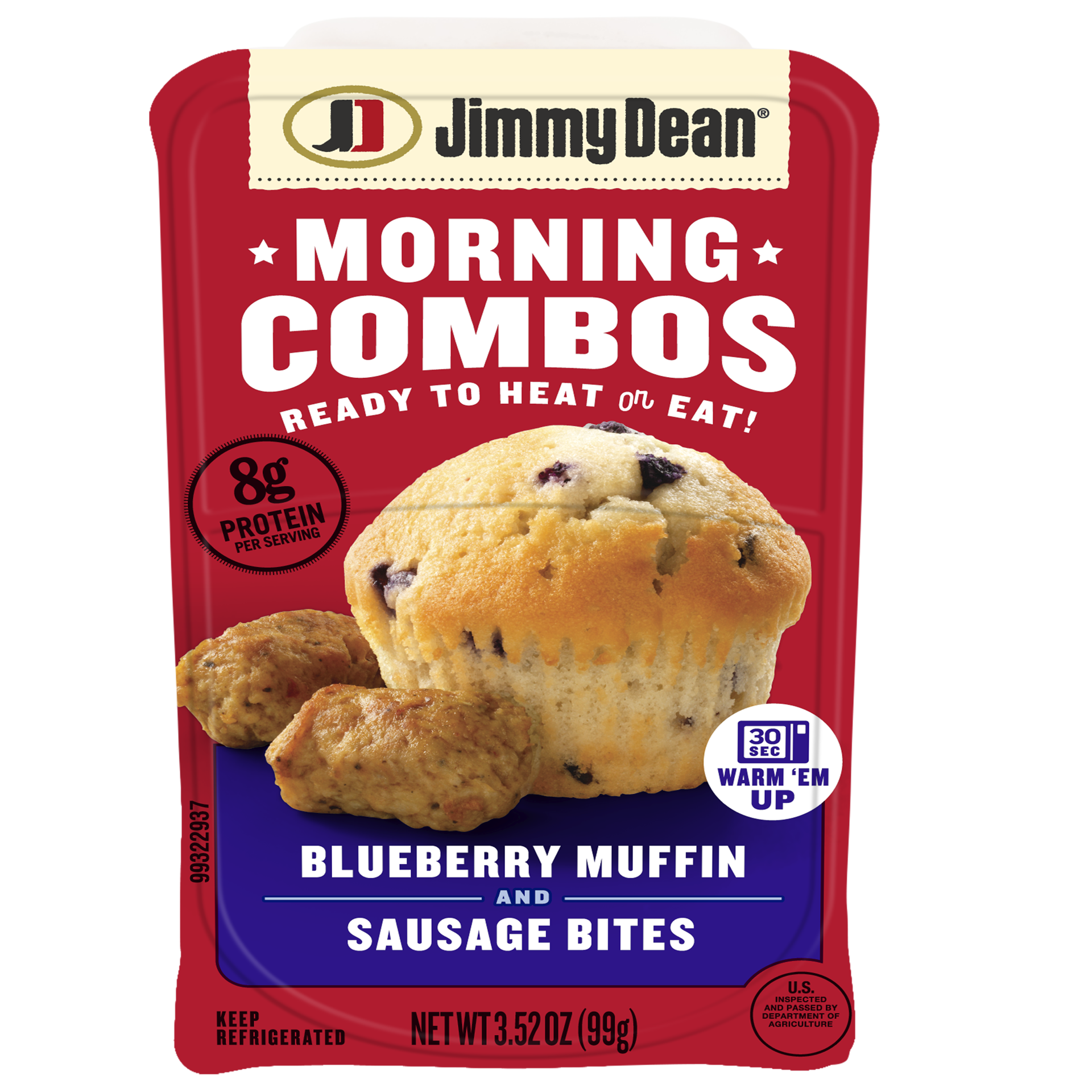 slide 1 of 6, Jimmy Dean Blueberry Muffin & Sausage Bites, 3.5 oz