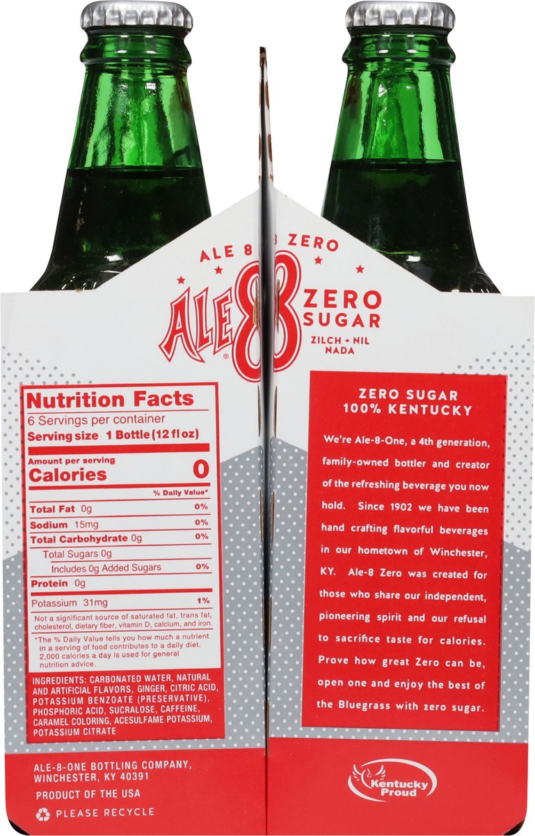 slide 4 of 12, Ale81 Zero Sugar Soft Drink - 6 ct, 6 ct; 12 fl oz