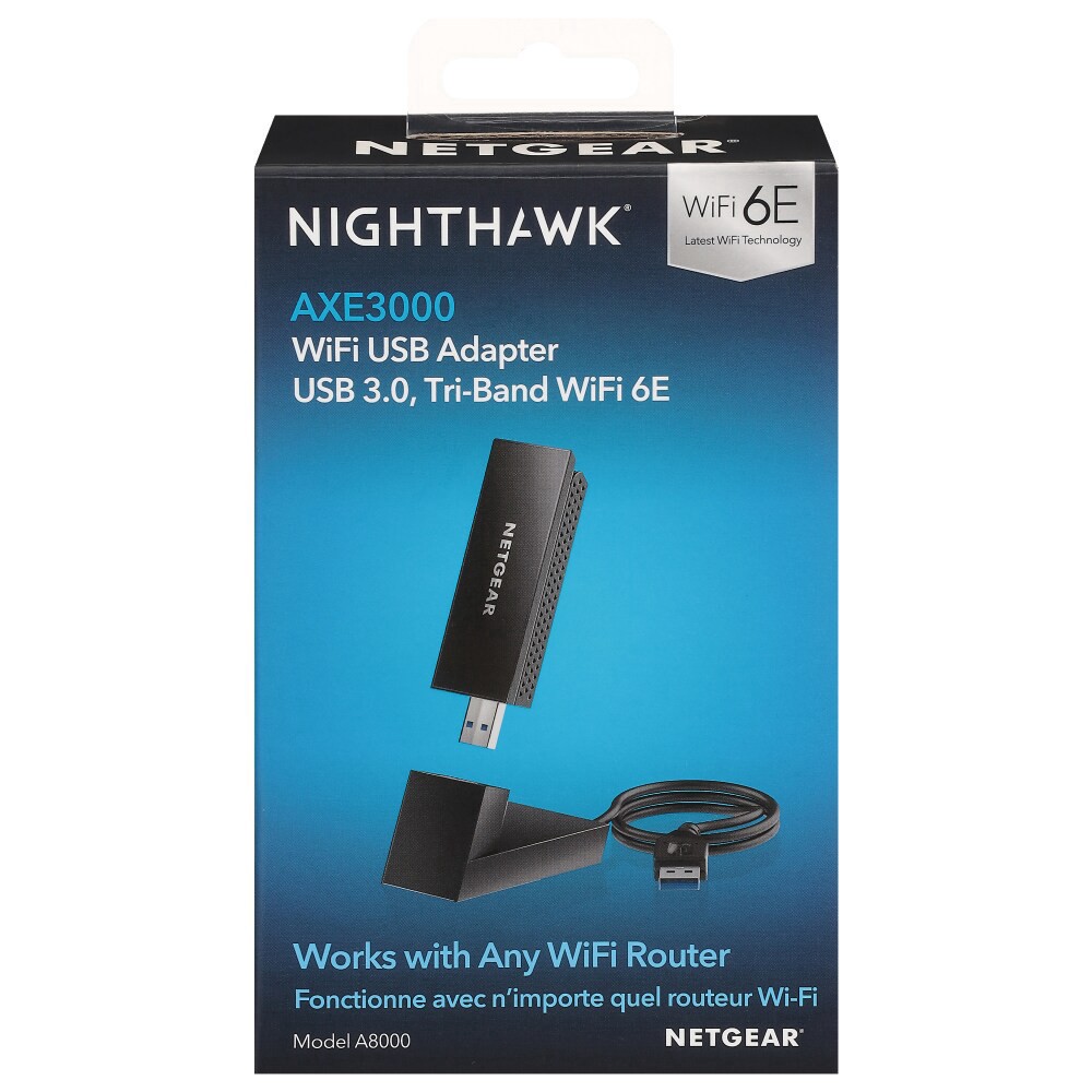 slide 3 of 6, NETGEAR Nighthawk AXE3000 Tri-Band WiFi USB Adapter 1 ea, 1 ct