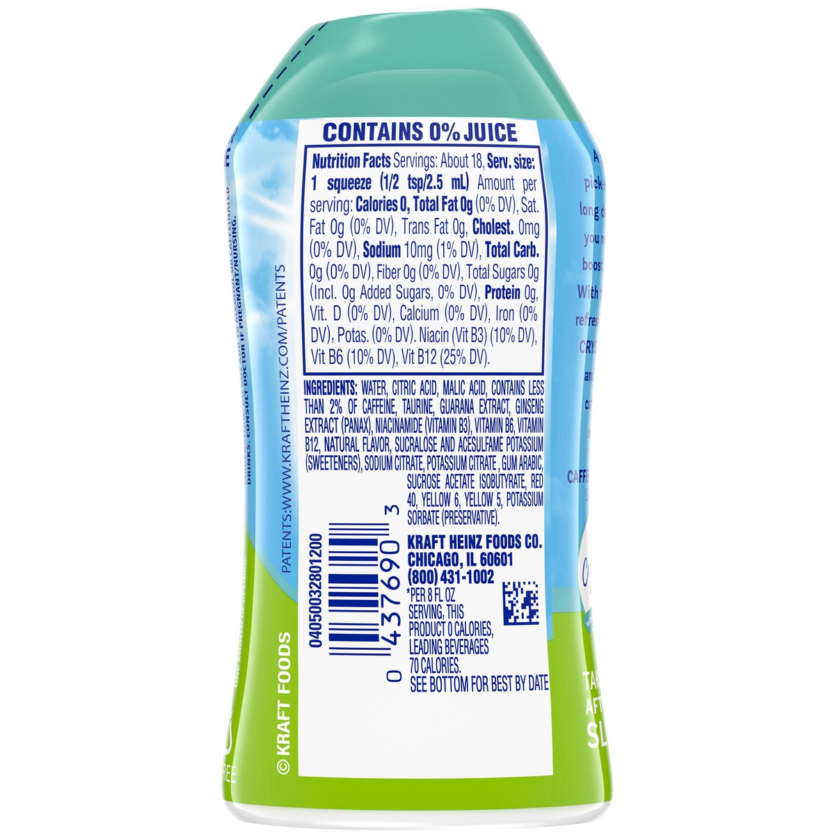 slide 7 of 9, Crystal Light Liquid Tropical Paradise Punch Naturally Flavored Drink Mix with Caffeine, 1.62 fl oz Bottle, 1.62 fl oz