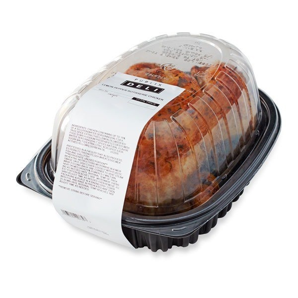 slide 1 of 1, Publix Deli Lemon Pepper Rotisserie Chicken, 1 ct