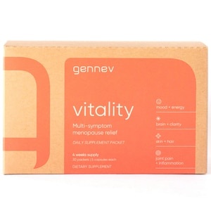 slide 1 of 1, Gennev Vitality Menopause Supplement, Multi-Symptom Menopause Relief, 30 Ct, 30 ct