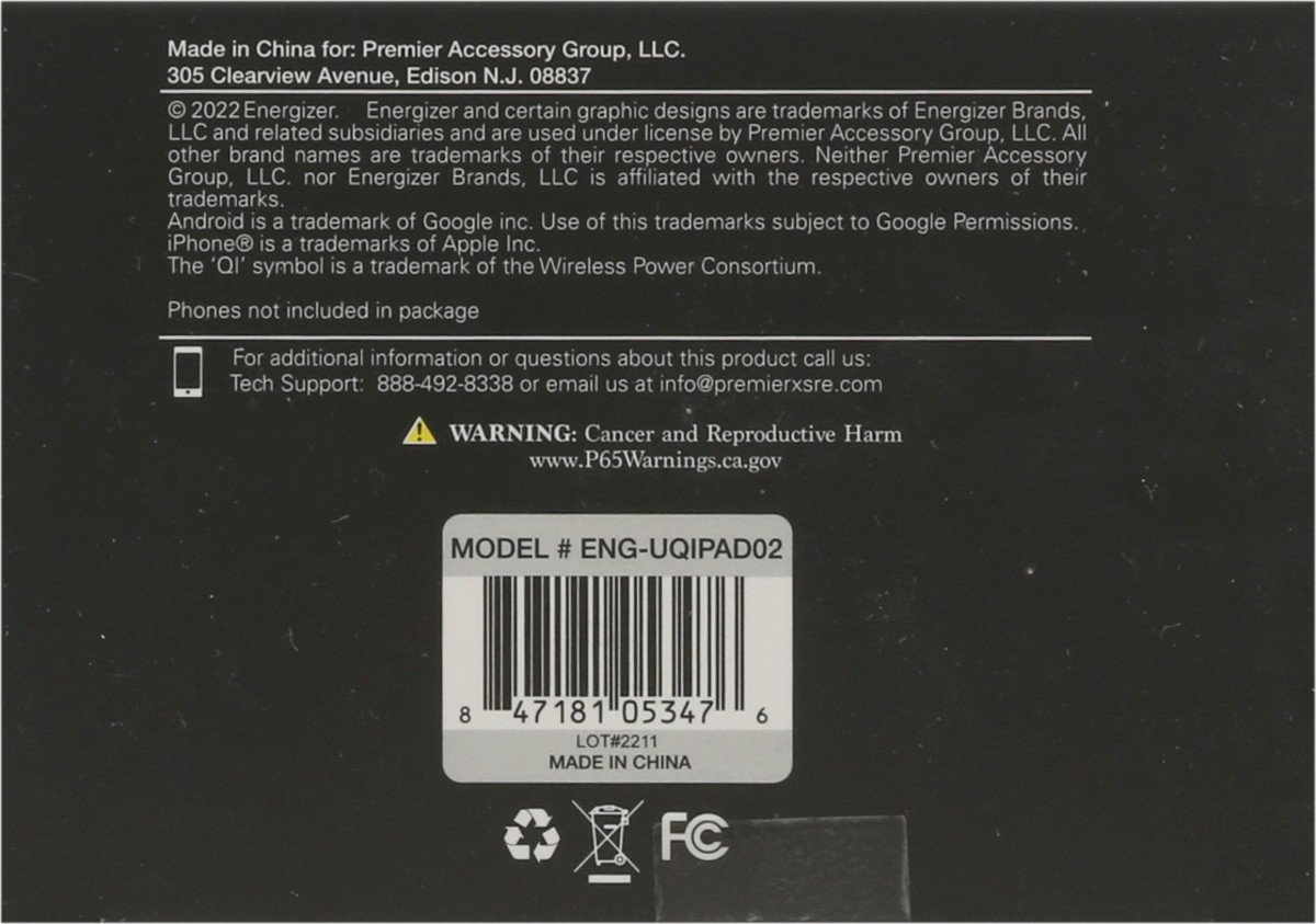 slide 7 of 9, Energizer Ultimate 10 Watt Fast Charging Wireless Charging Stand 1 ea, 1 ct