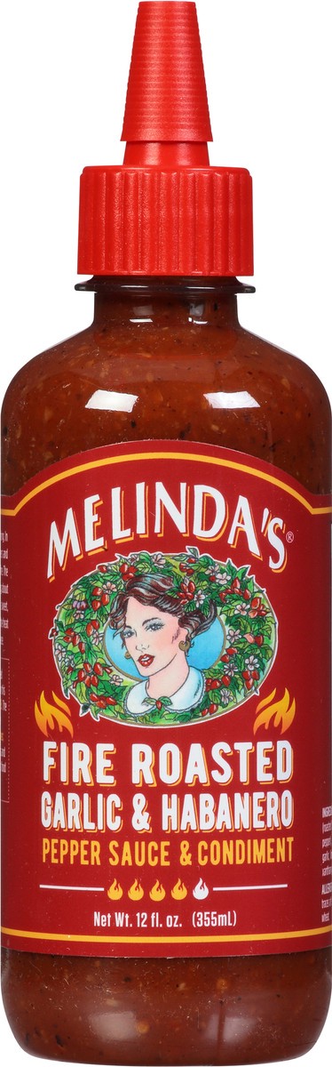 slide 9 of 9, Melinda's Fire Roasted Habanero Garlic Sauce, 12 oz