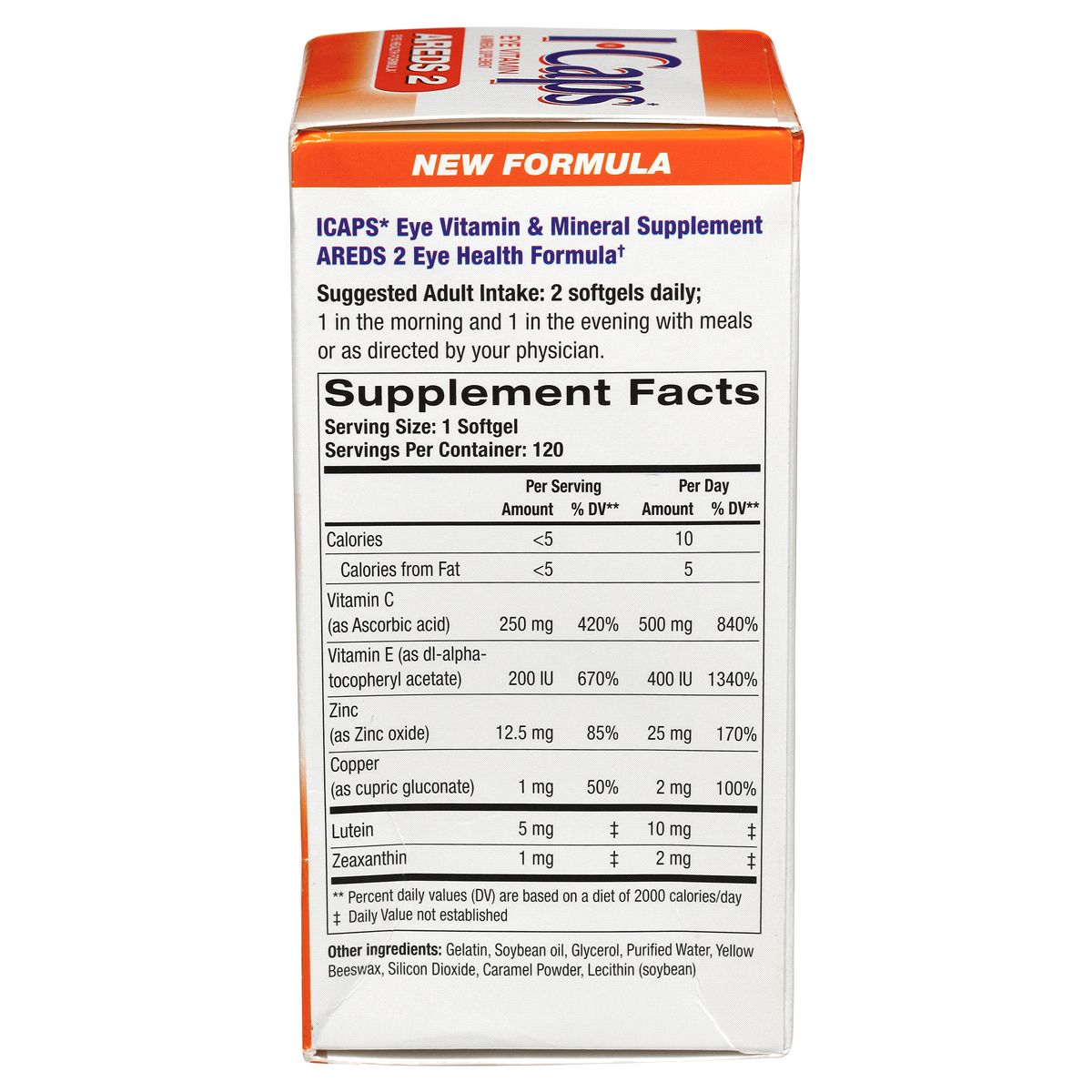 slide 7 of 7, Alcon I-Caps Eye Vitamin AREDS 2 Formula Softgels, 120 ct