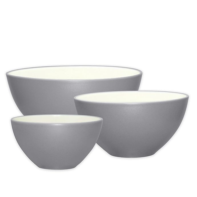 slide 1 of 1, Noritake Colorwave Bowl Set - Slate, 3 ct