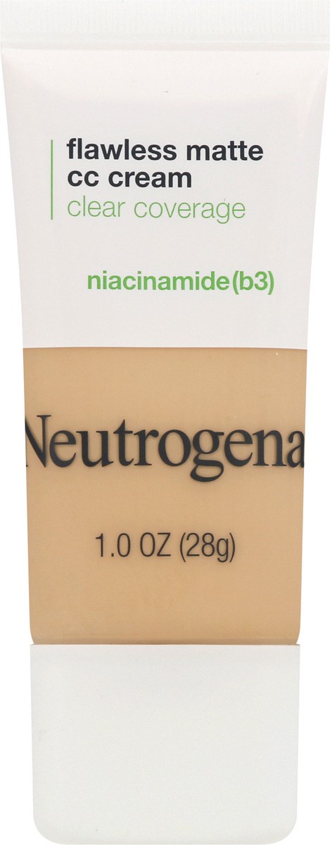 slide 1 of 7, Neutrogena Clear Coverage Porcelain 2.0 Flawless Matte CC Cream 1 oz, 1 fl oz