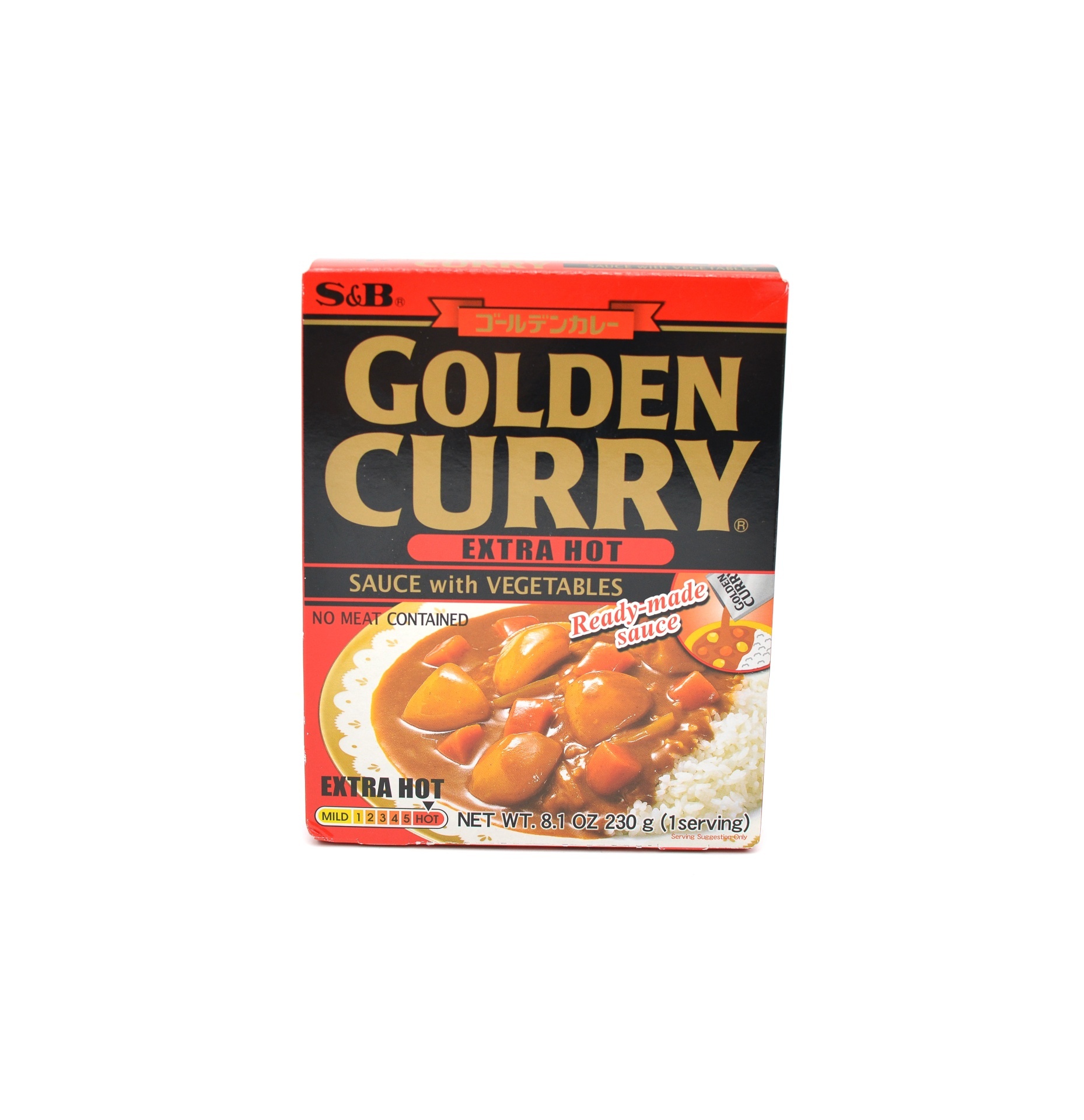 slide 1 of 1, S&B Golden Curry Extra Hot Sauce with Vegetables, 8.1 oz