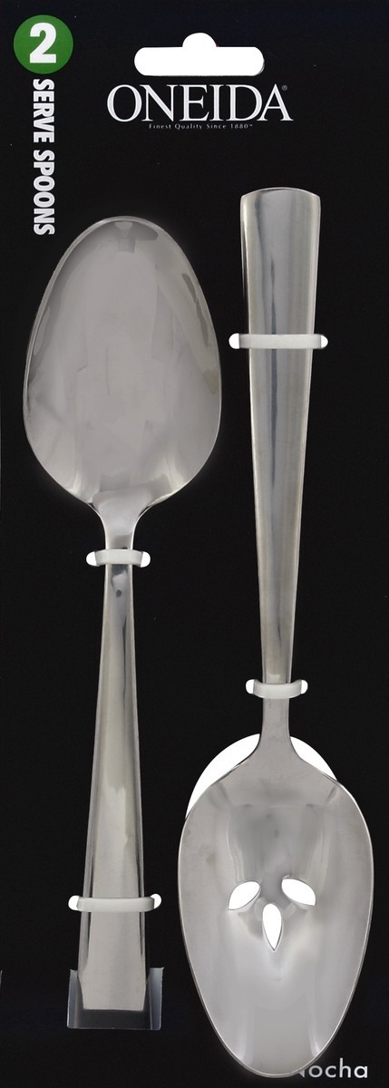 slide 2 of 2, Oneida Spoons, Serve, Nocha, 2 ct