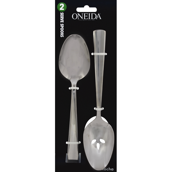 slide 1 of 2, Oneida Spoons, Serve, Nocha, 2 ct