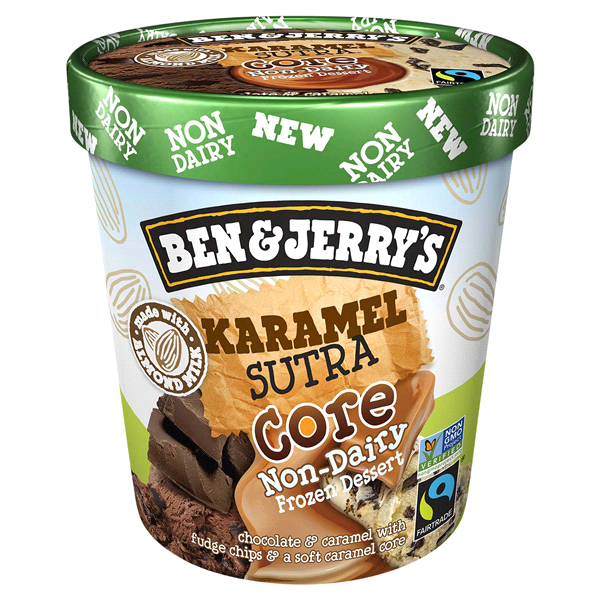 slide 1 of 1, Ben & Jerry's Karamel Sutra Core Non-Dairy Frozen Dessert, 16 oz