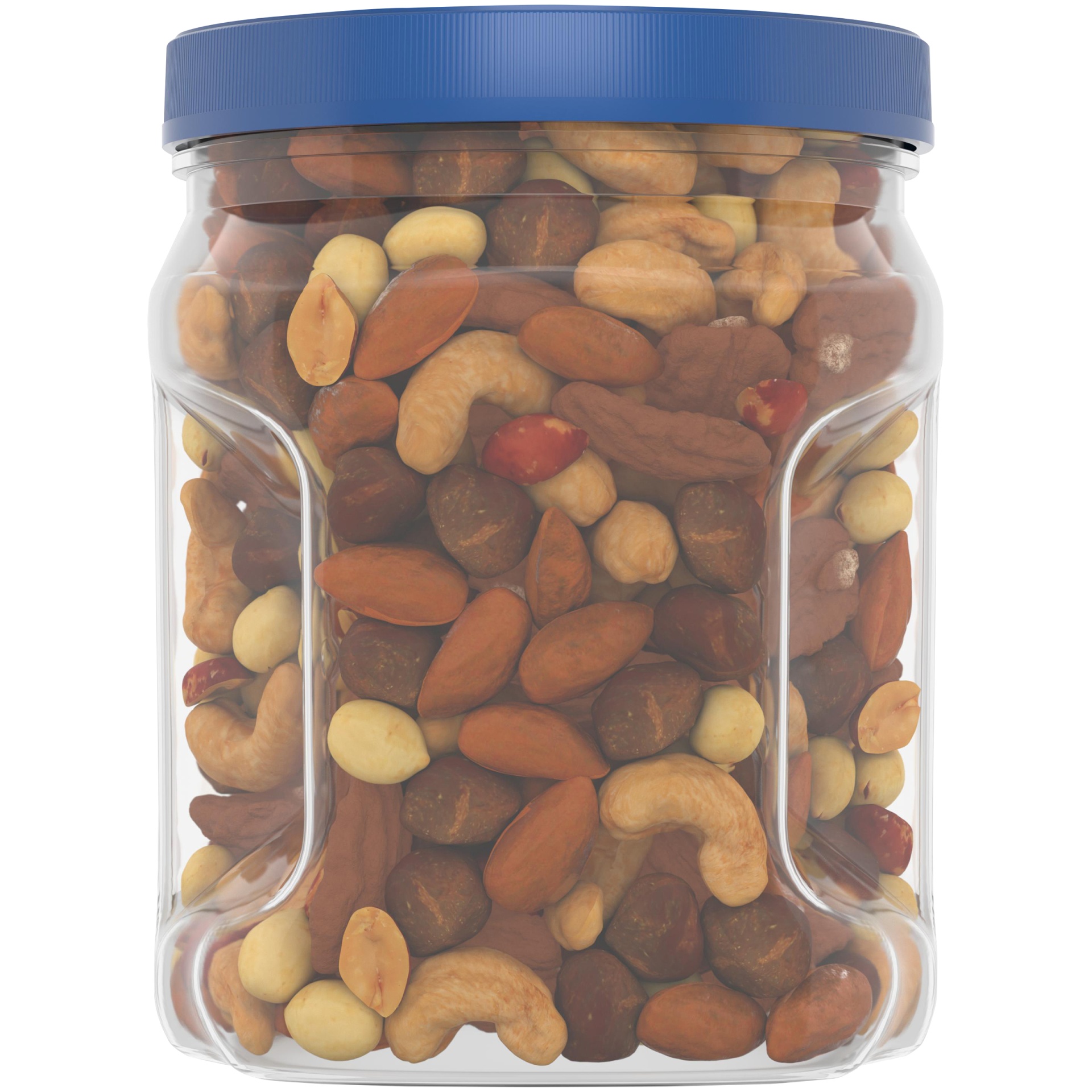 slide 12 of 14, Planters Mixed Nuts Less Than 50% Peanuts with Peanuts, Almonds, Cashews, Pecans & Hazelnuts, 27 oz