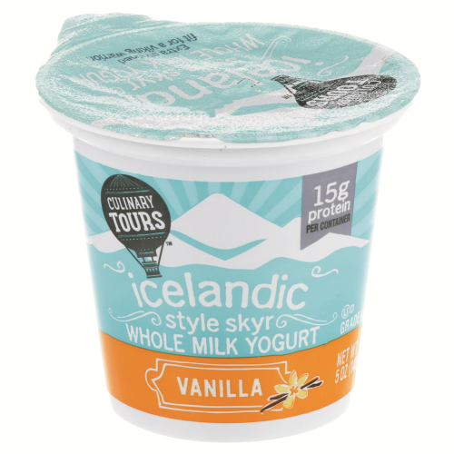 slide 1 of 1, Culinary Tours Vanilla Icelandic Style Skyr Whole Milk Yogurt, 5 oz