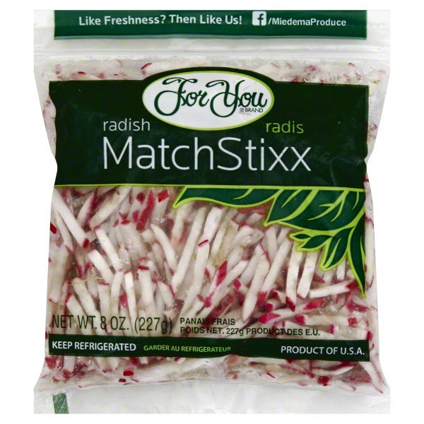 slide 1 of 1, For You Radish Match Stixx, 8 oz