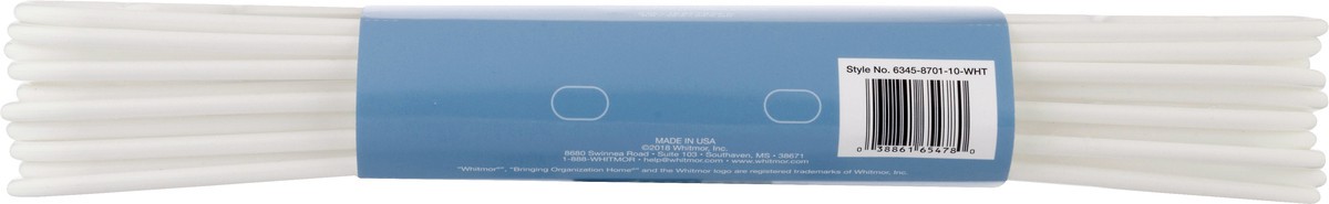 slide 2 of 11, Whitmor Plastic Hangers 10 ea, 10 ct