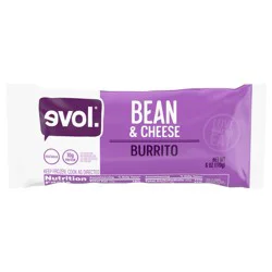 Evol Bean and Cheese Burrito, Vegetarian, Frozen Meal, 6 oz.