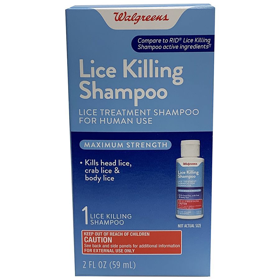 slide 1 of 4, Walgreens Lice Killing Shampoo, 2 fl oz
