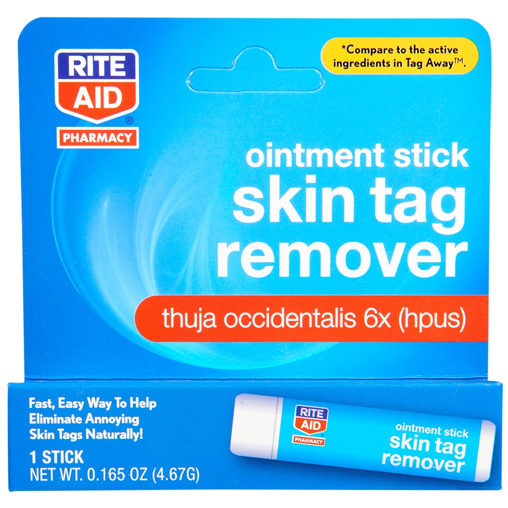 slide 1 of 1, Rite Aid Ra Skin Tag Remover Stick, 0.165 oz