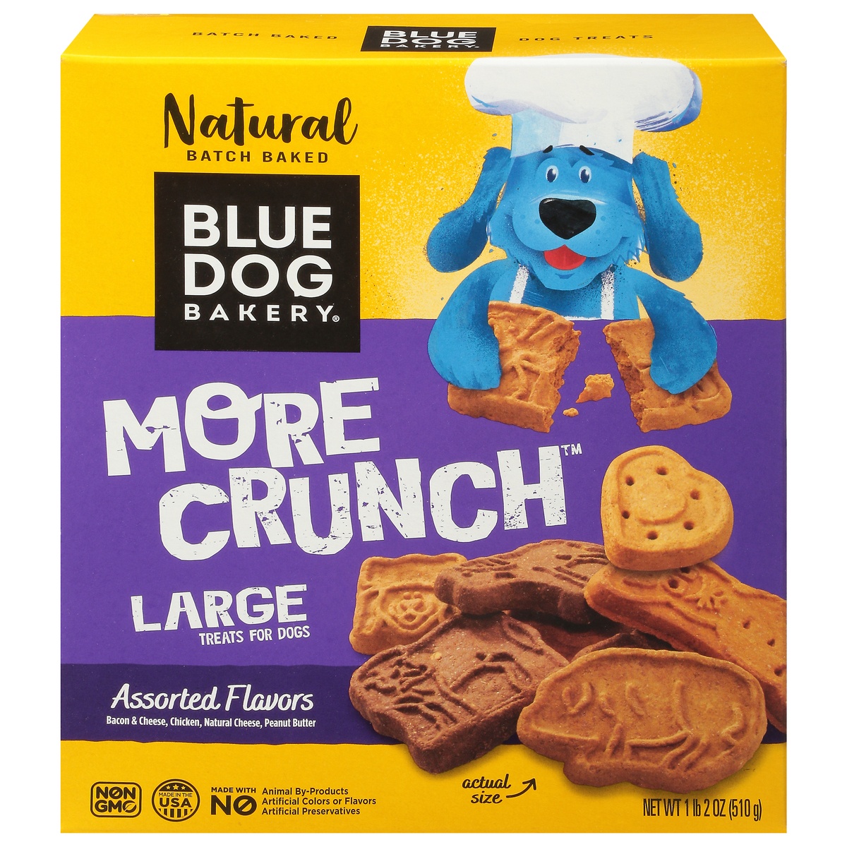 slide 1 of 8, Blue Dog Bakery Dog Treats Healthy Low Fat More Flavors Assorted, 20 oz