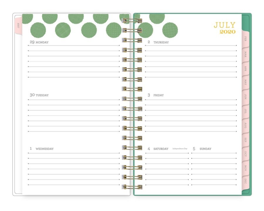 slide 3 of 4, Blue Sky Snow And Graham Frosted Weekly/Monthly Planner, 3-5/8'' X 6-1/8'', Multicolor, July 2020 To June 2021, 120903, 1 ct