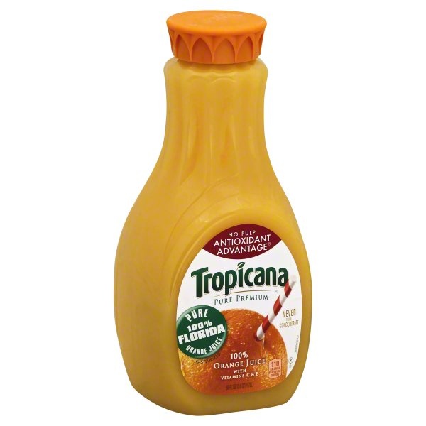 slide 1 of 3, Tropicana Pure Premium Orange Juice Antioxidant Advantage No Pulp Bottle, 59 oz