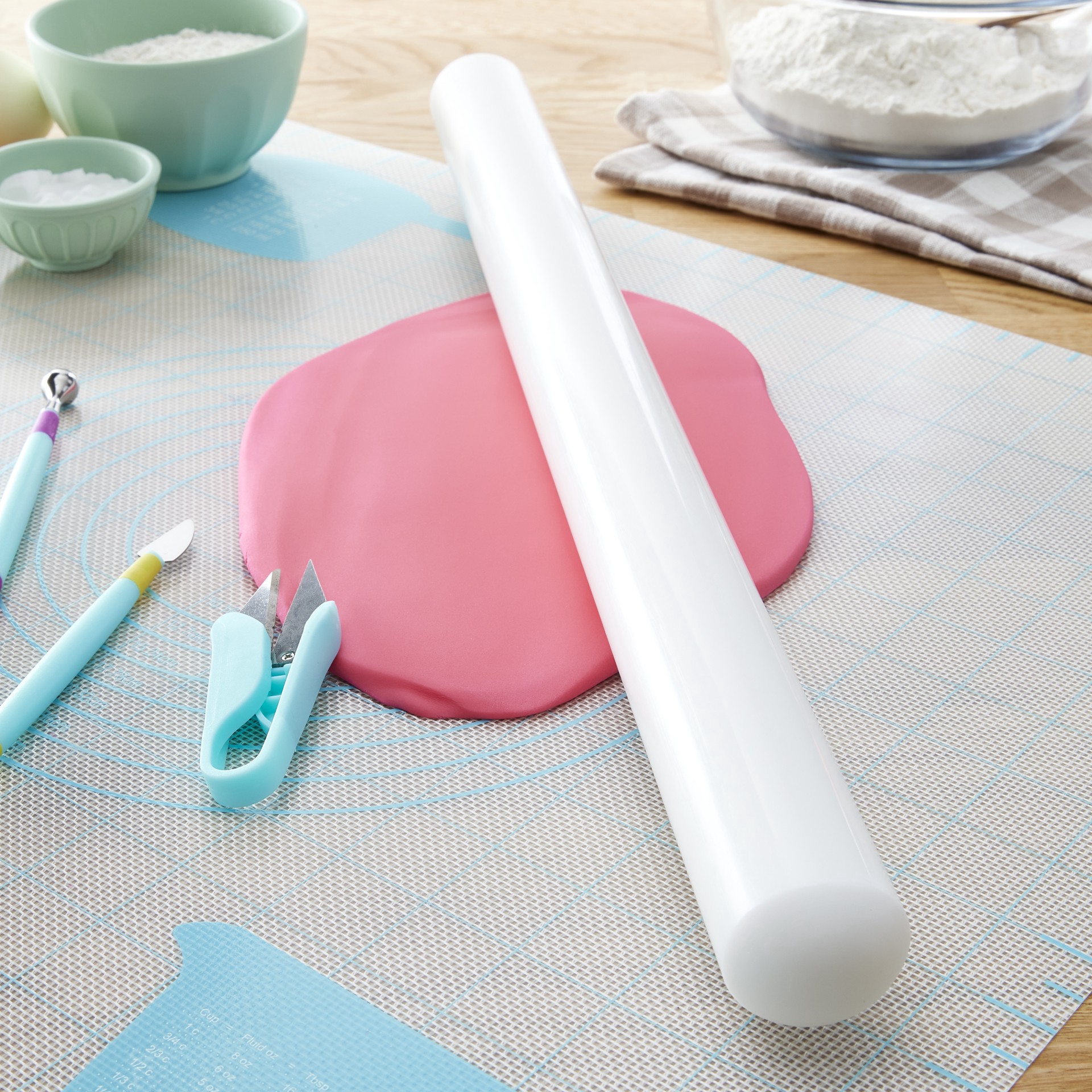 slide 4 of 4, 20" Fondant Roller By Celebrate It, 1.5 in x 1.5 in x 20 in