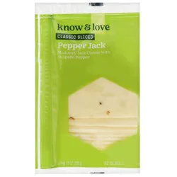 know & love Pepper Jack Sliced 8 Ounces