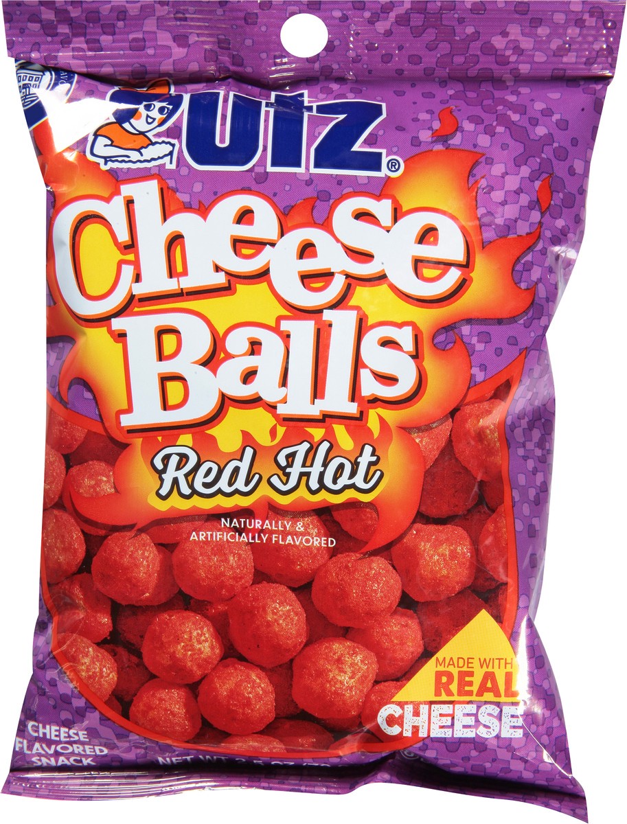 slide 5 of 9, Utz Red Hot Cheese Balls, 2.5 oz