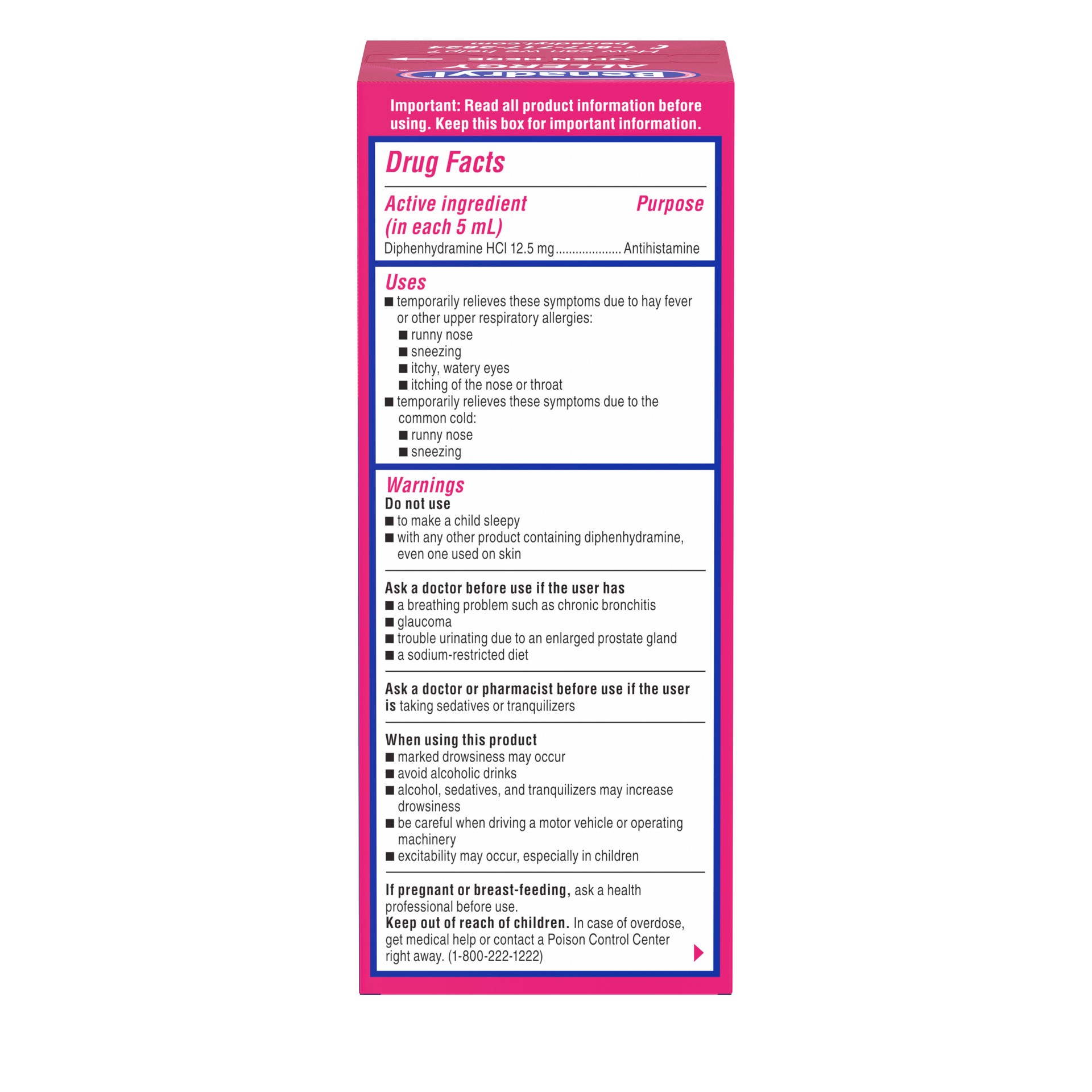 slide 4 of 6, Benadryl Liquid, 4 Oz, 4 oz