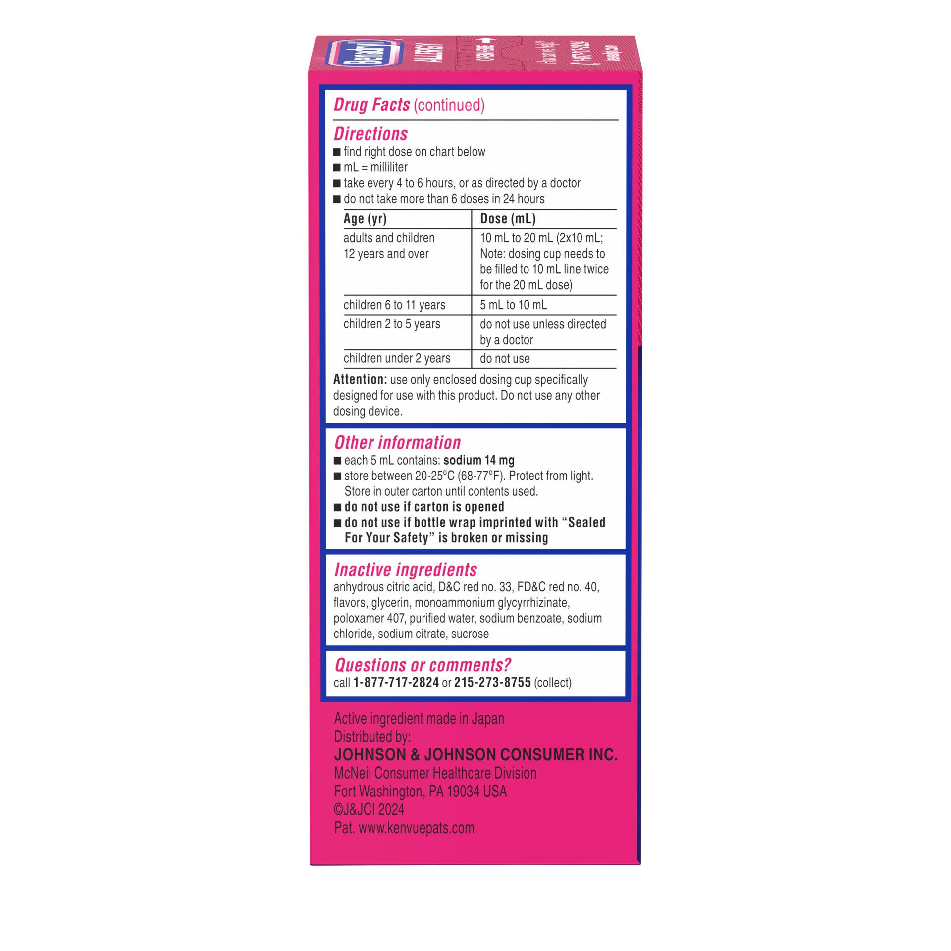 slide 3 of 6, Benadryl Liquid, 4 Oz, 4 oz