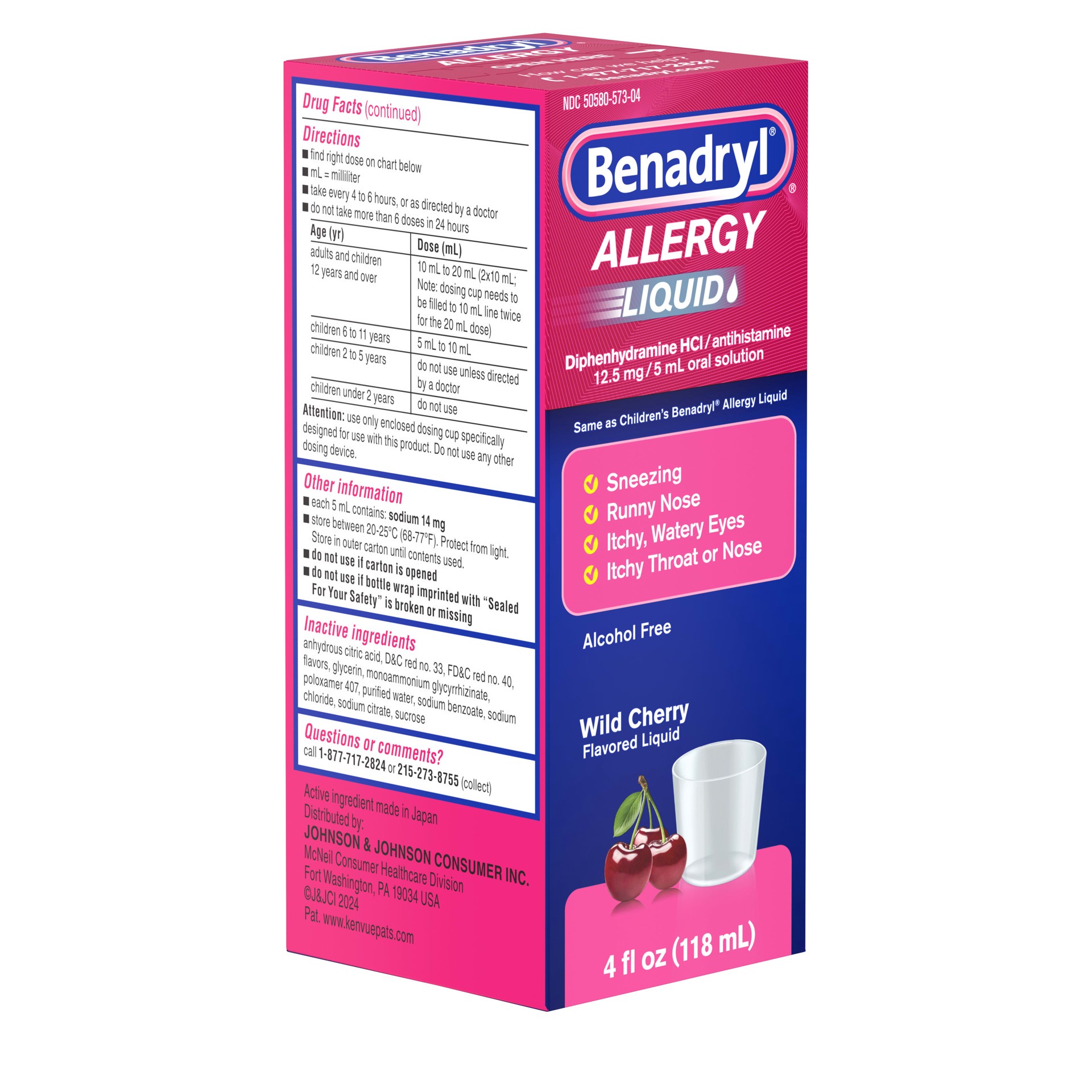 slide 6 of 6, Benadryl Liquid, 4 Oz, 4 oz