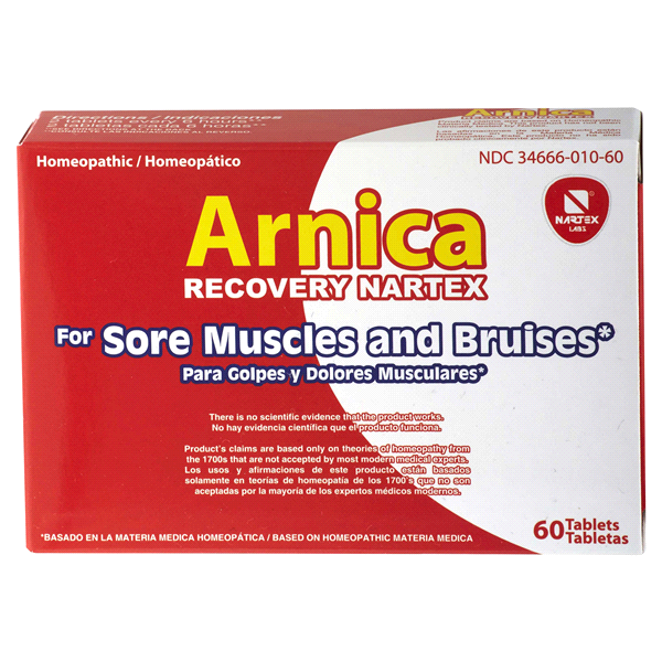 slide 1 of 1, Nartex Arnica Recovery Tabs, 60 ct