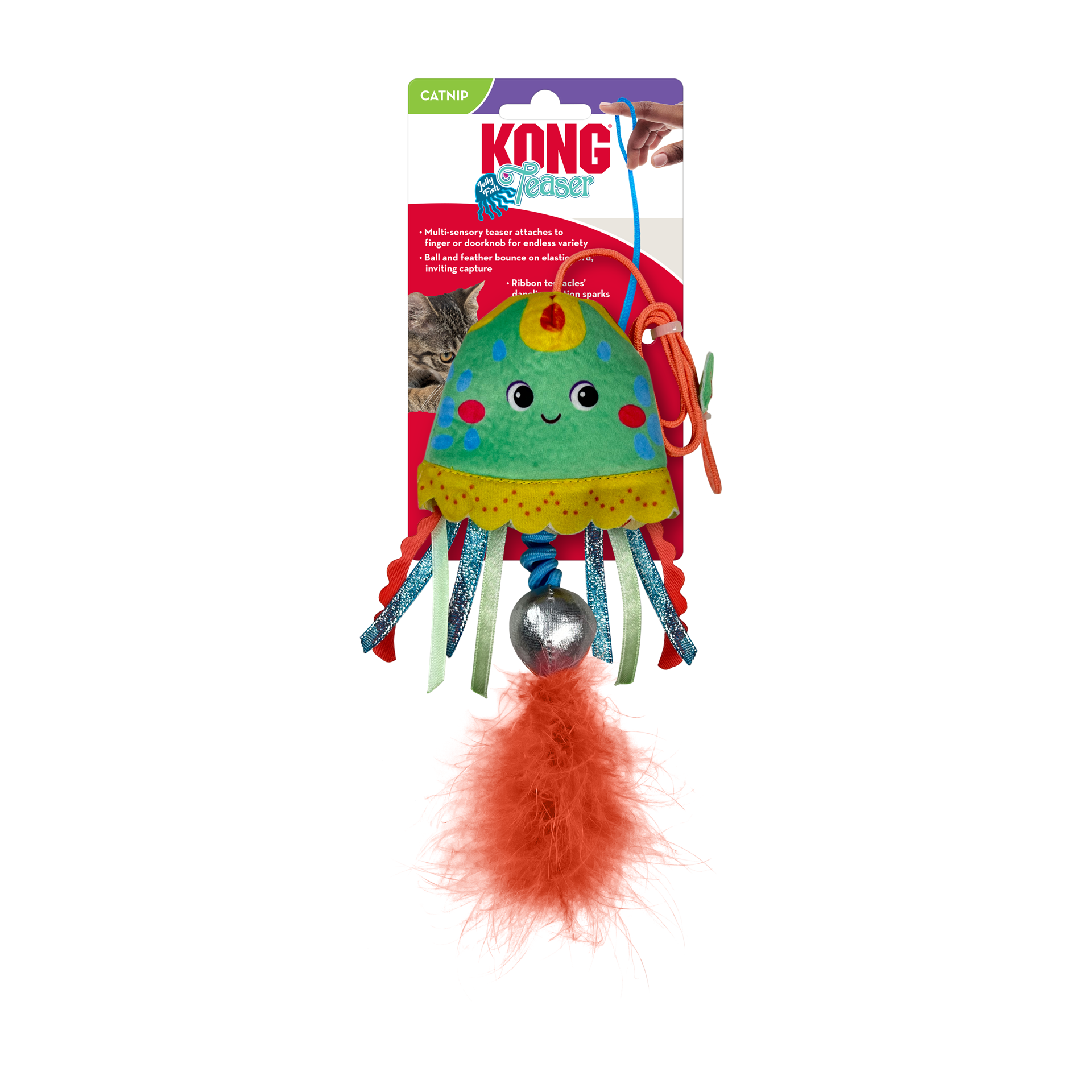 slide 2 of 4, Kong Teaser Jellyfish Assorted, 1 ct