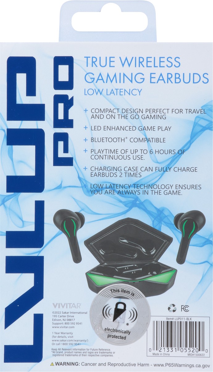 slide 2 of 11, Vivitar Lvlup Pro Low Latency True Wireless Gaming Earbuds 1 ea, 1 pair