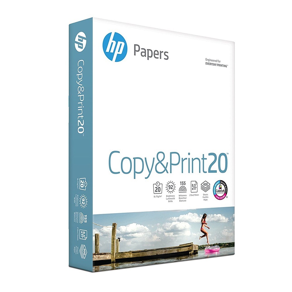 slide 1 of 1, HP Copy&print Paper, 20 lb