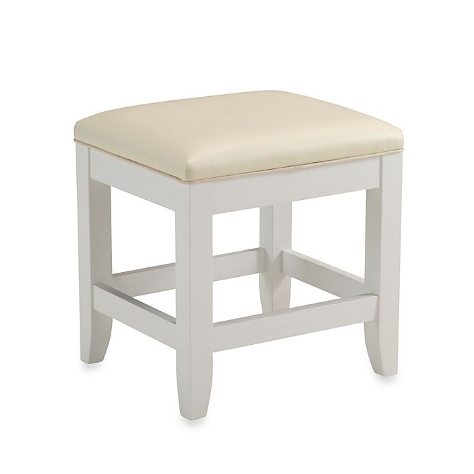 slide 1 of 1, Home Styles Bedford Vanity Bench - White, 1 ct
