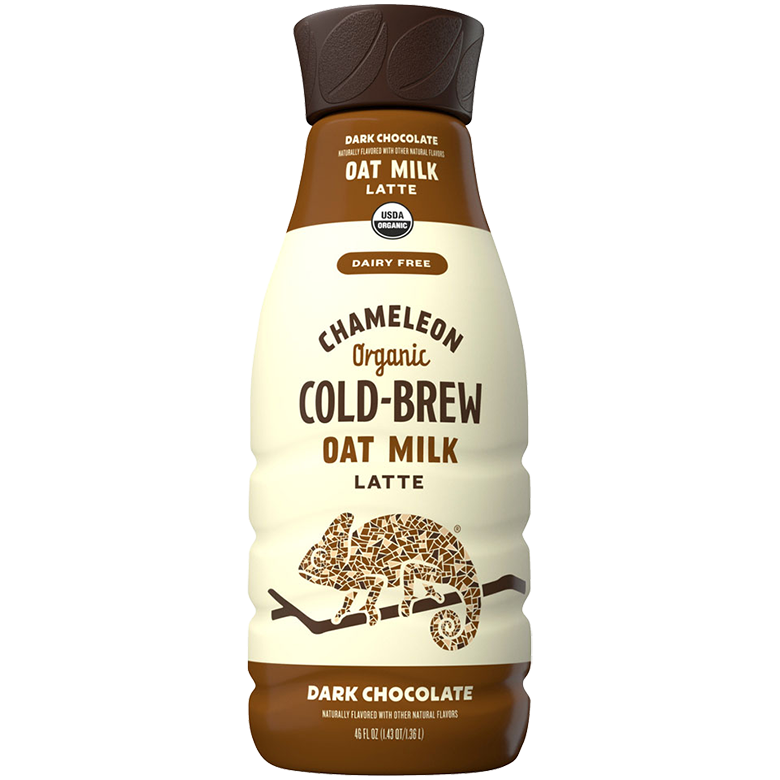 slide 1 of 8, Chameleon Cold-Brew Organic Dark Chocolate Flavored Oat Milk Latte Cold Brew Coffee - 46 oz, 46 oz