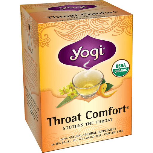 slide 2 of 15, Yogi Organic Throat Comfort Tea, 16 ct
