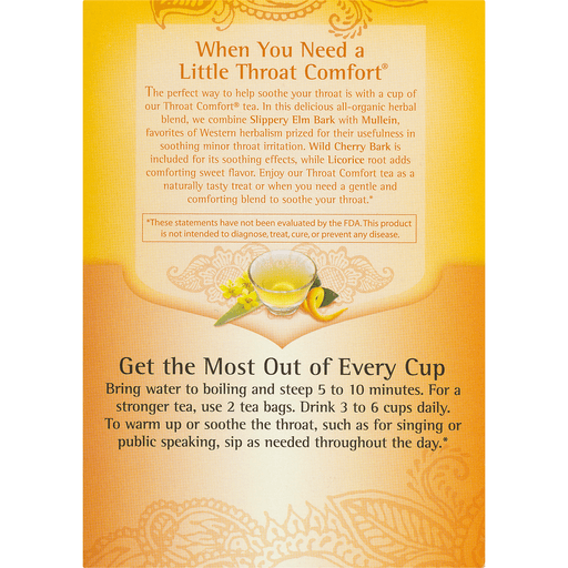 slide 13 of 15, Yogi Organic Throat Comfort Tea, 16 ct