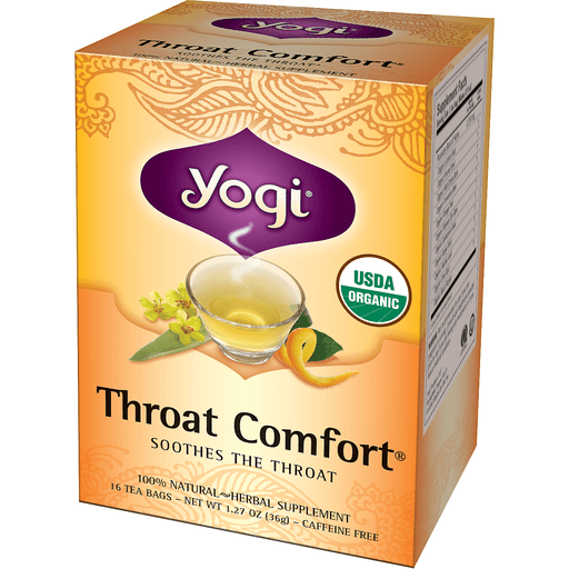 slide 5 of 15, Yogi Organic Throat Comfort Tea, 16 ct
