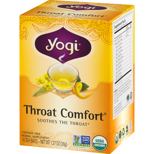 slide 7 of 15, Yogi Organic Throat Comfort Tea, 16 ct