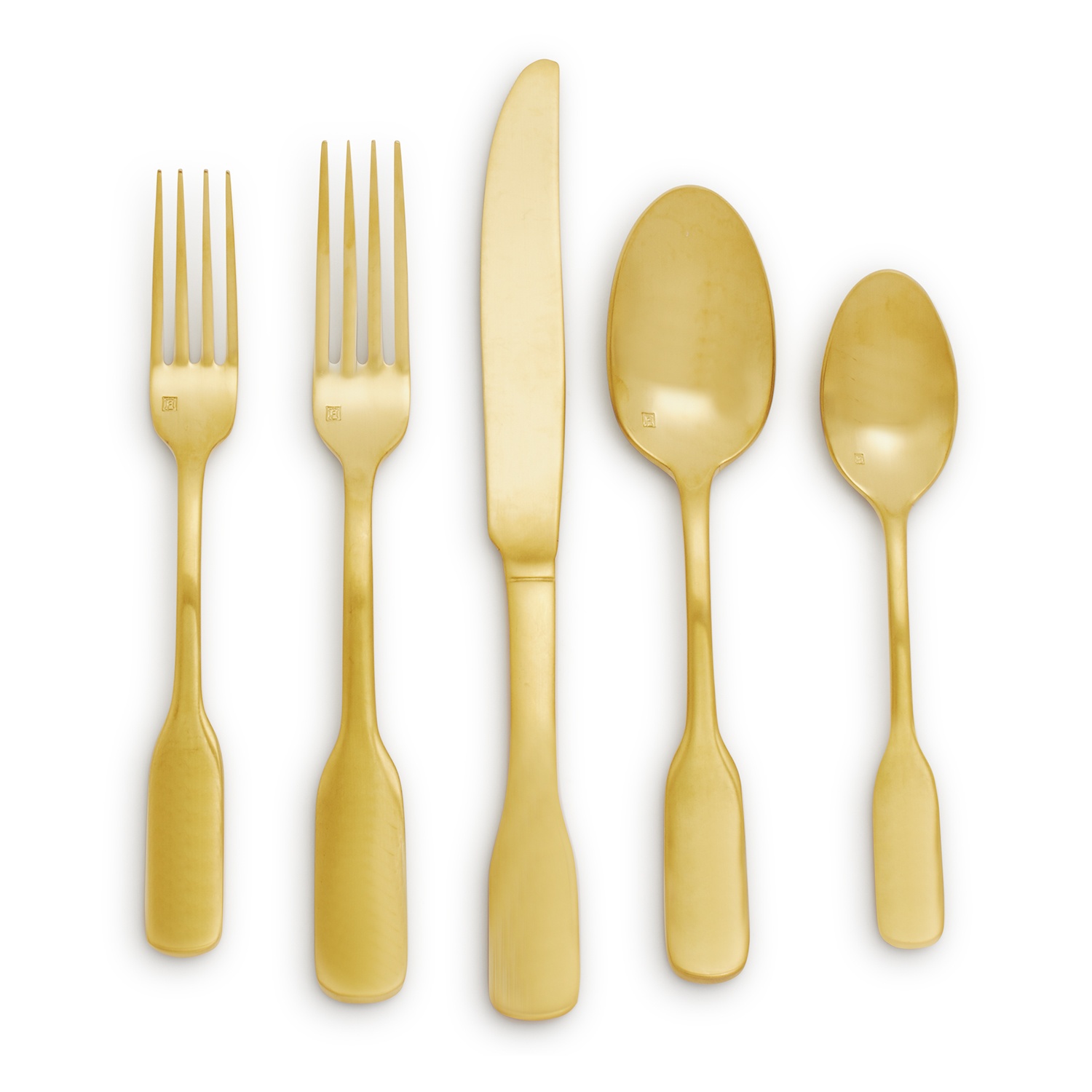 slide 1 of 1, Fortessa Ashton Brushed Gold Flatware Sets, 1 ct